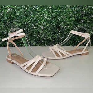 NWOT  White Strappy Sandals